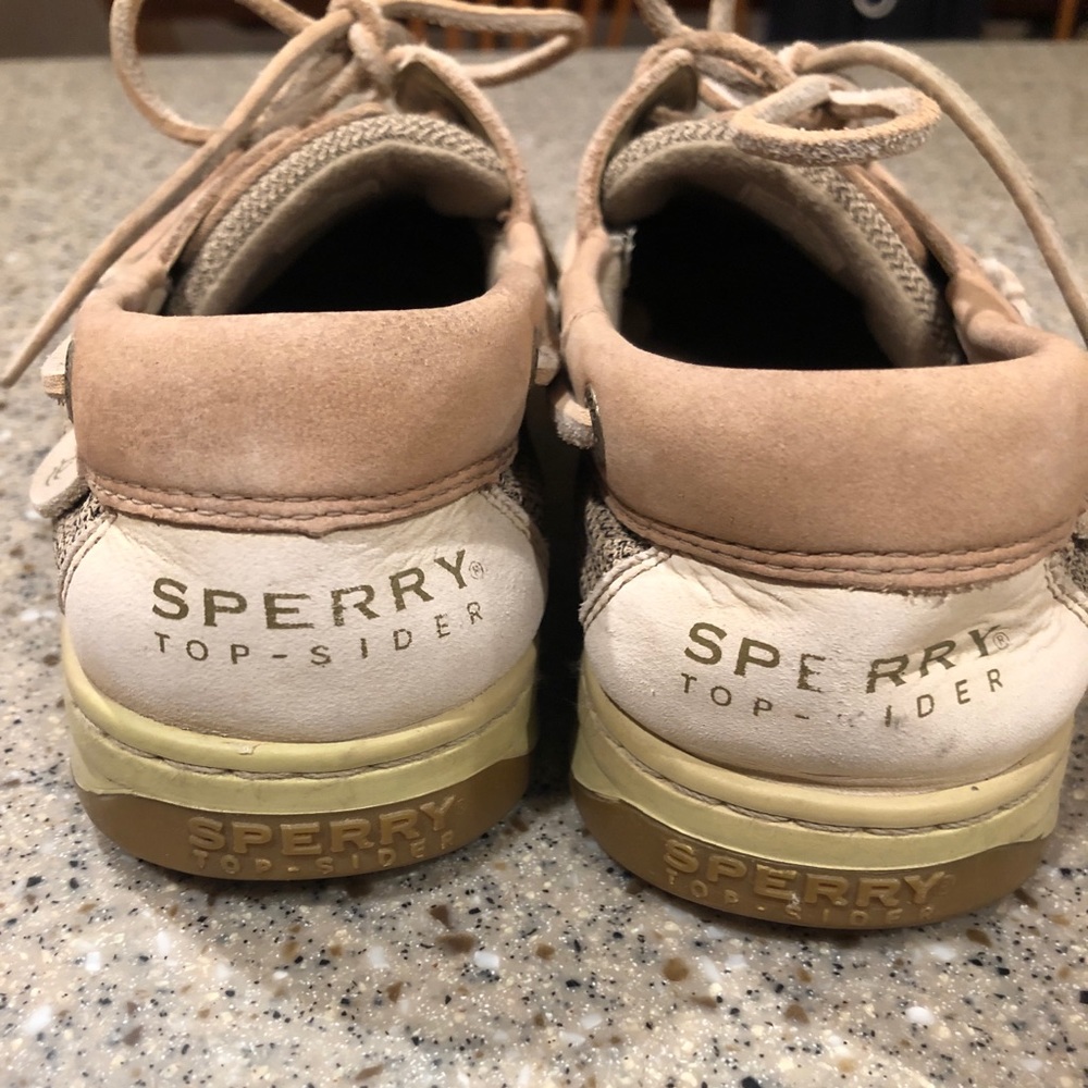Worn Sperry top siders